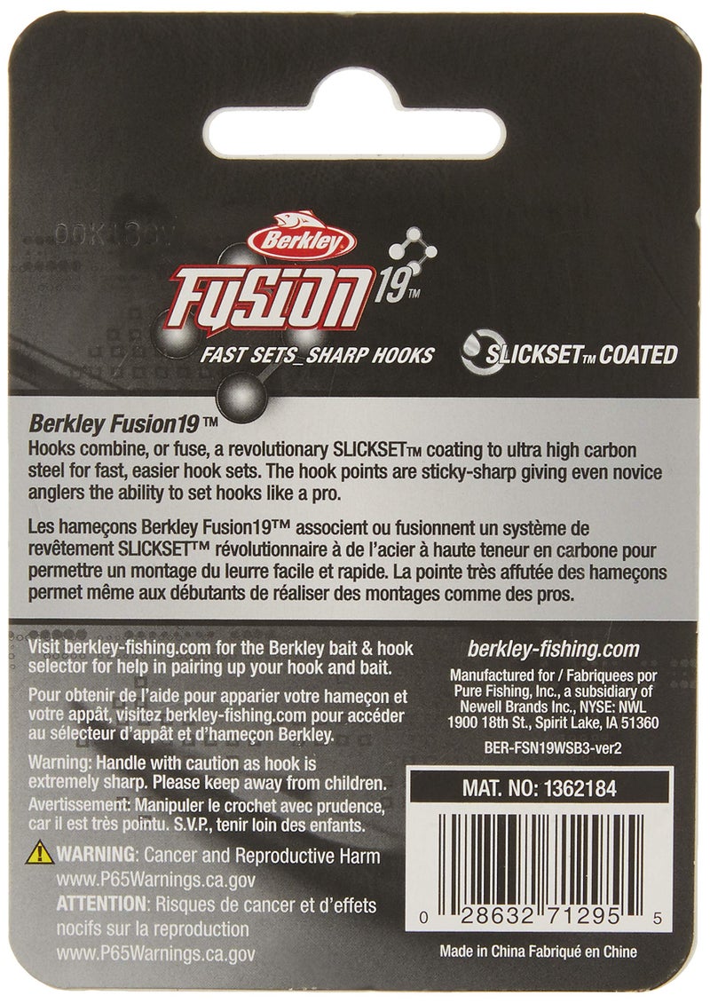 Berkley خطاطيف السباحة Berkley Fusion19 بوزن 3/0 (4 قطع) - ساتان دخاني - Image 2